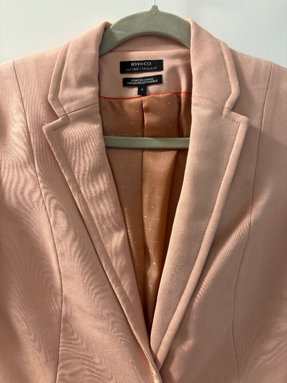 RW & Co. Pink Blazer, size 0